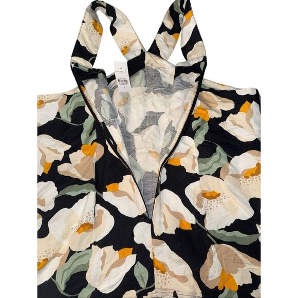 Ann Taylor halter neck floral print linen blend blouse size 6 NEW  #721 - Picture 3 of 6